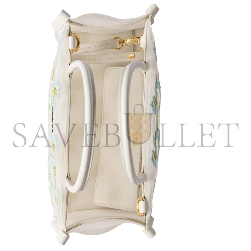 MIU MIU EMBROIDERED MESH TOP-HANDLE BAG 5BA310 (19.5*14*9cm)